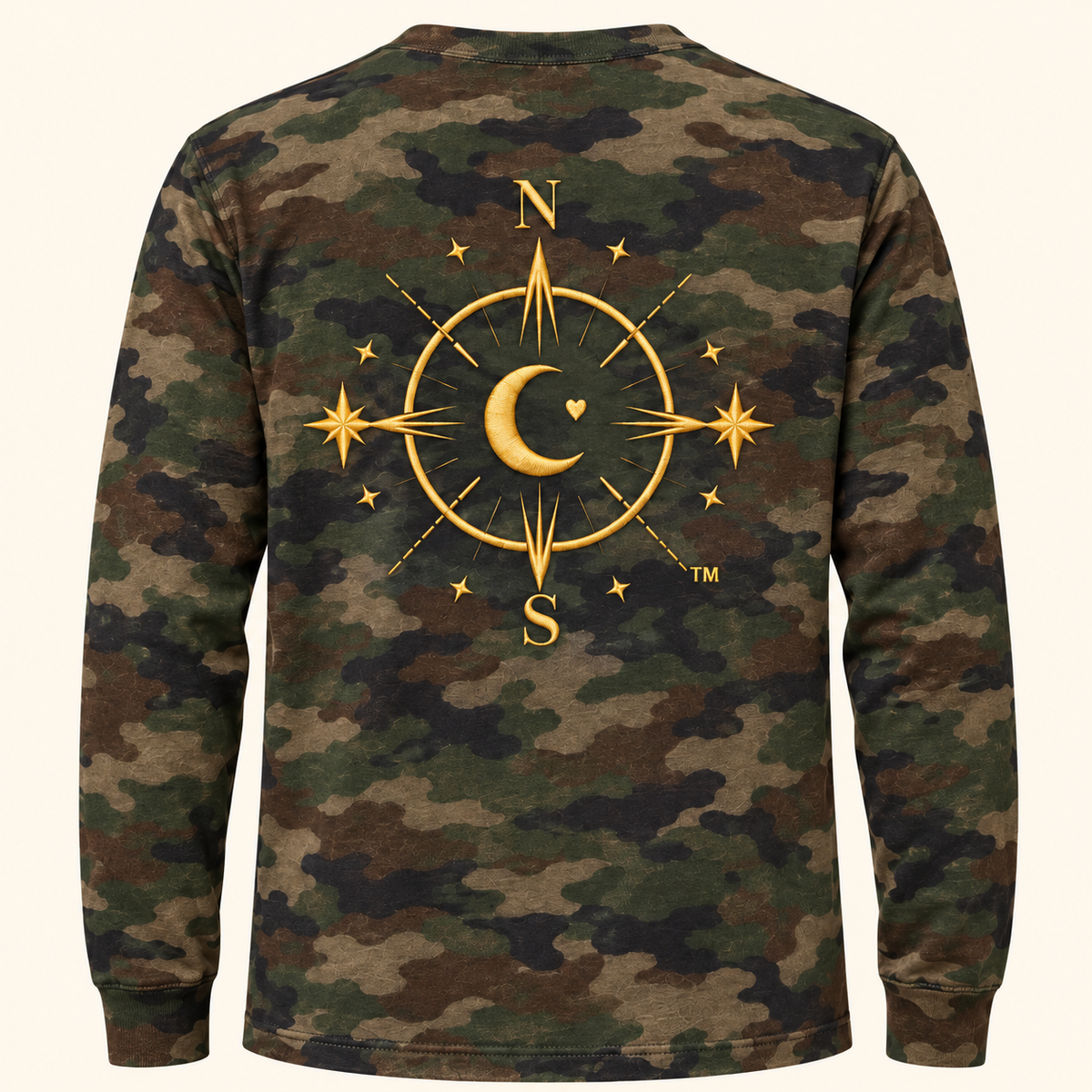 North Meets South Compass Camo Long Sleeve