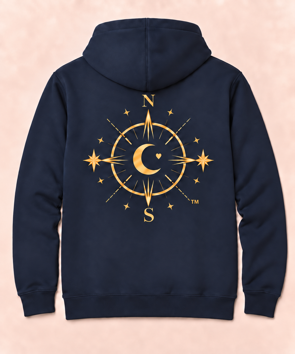 North Meets South Compass Hoodie - Navy